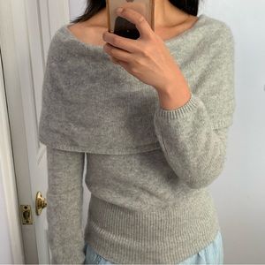 Cashmere Off-The-Shoulder Sweater